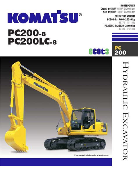 200 komatsu excavator specs|komatsu pc200 spec sheet.